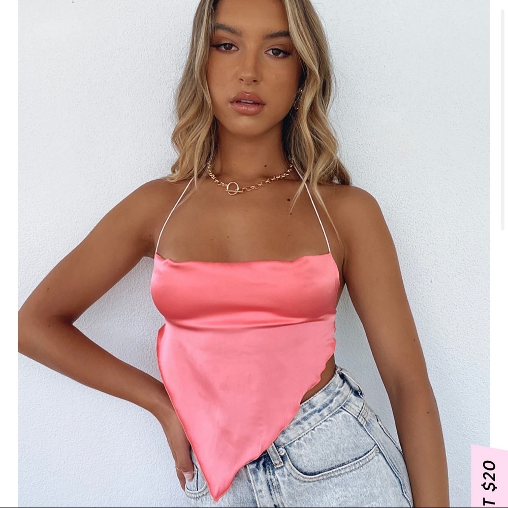 White Fox Boutique Nights with you crop top M
